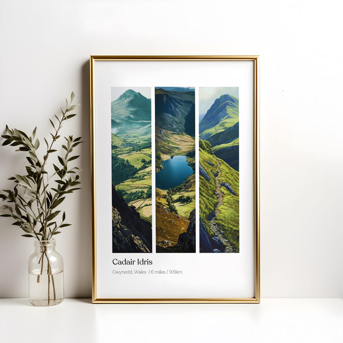 Cadair Idris Gwynedd Wales Poster Meirionnydd Welsh Mountains Print Cadair Idris Hiking Gwynedd County Art Snowdonia Gift Wales Souvenir - Image 2