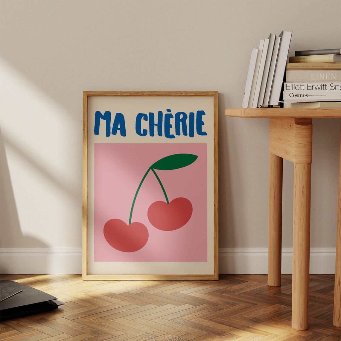 Cherry Ma Cherie Retro Food Art Print - Image 2