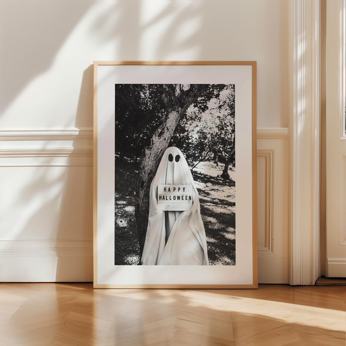 Halloween Ghost Print, Spooky Halloween Decor - Image 4