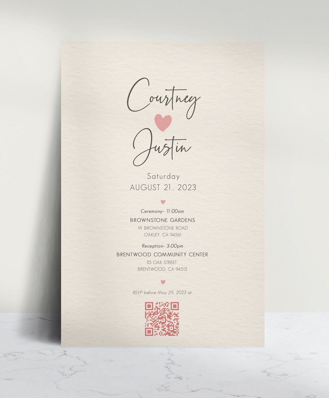 Custom Cartoon Wedding Invitation Card With Couple Portrait Poster - Image 6