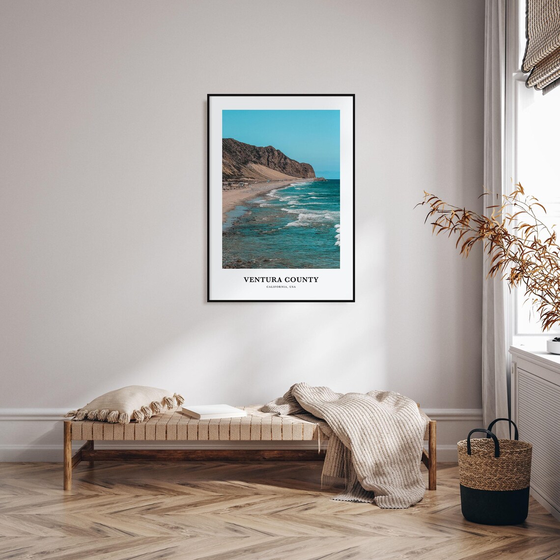 Ventura County Travel Poster, California Map Art - Image 4