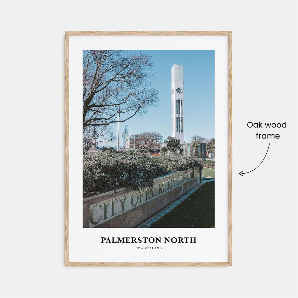 Palmerston North New Zealand Iconic Clock Tower City Photo Poster - Image 3