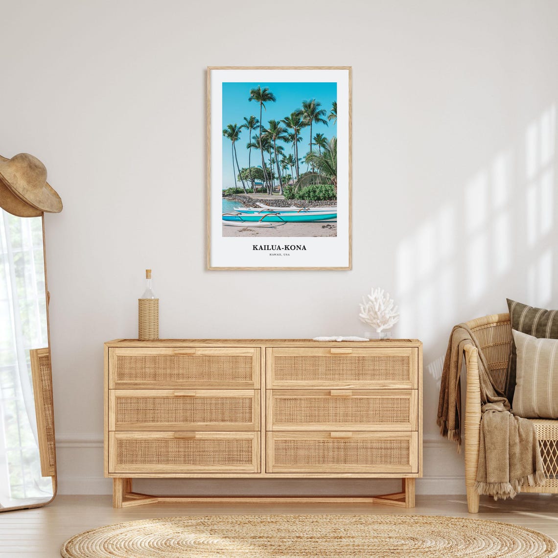 Kailua Kona Print No 2 Kailua Kona Photo Poster Kailua Kona Travel Wall Art Kailua Kona Map Print Kailua Kona Photography Hawaii Usa - Image 2