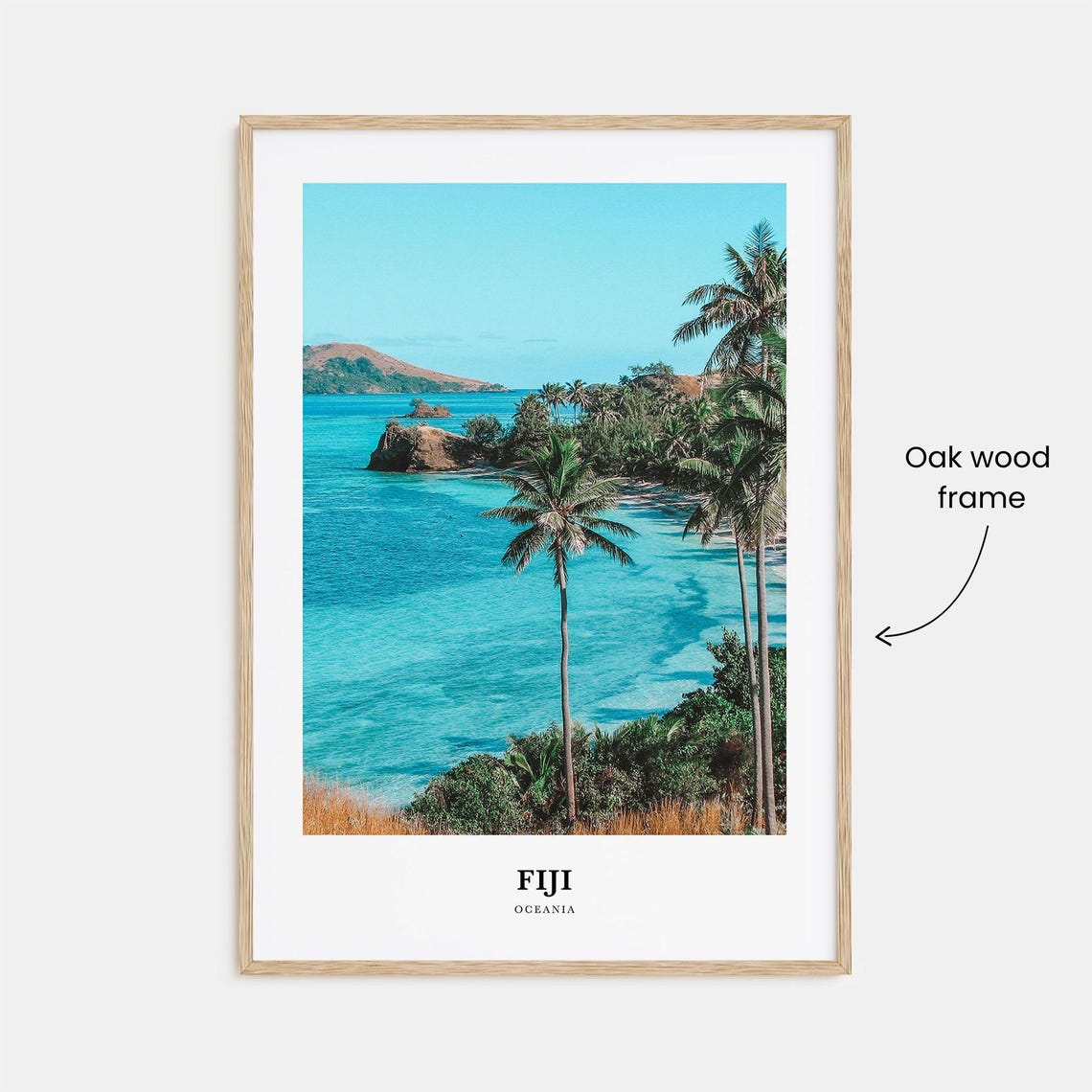 Fiji Print Fiji Photo Poster Fiji Travel Wall Art Fiji Map Print Fiji Photography Print Fiji Wall Dcor Oceania - Image 3