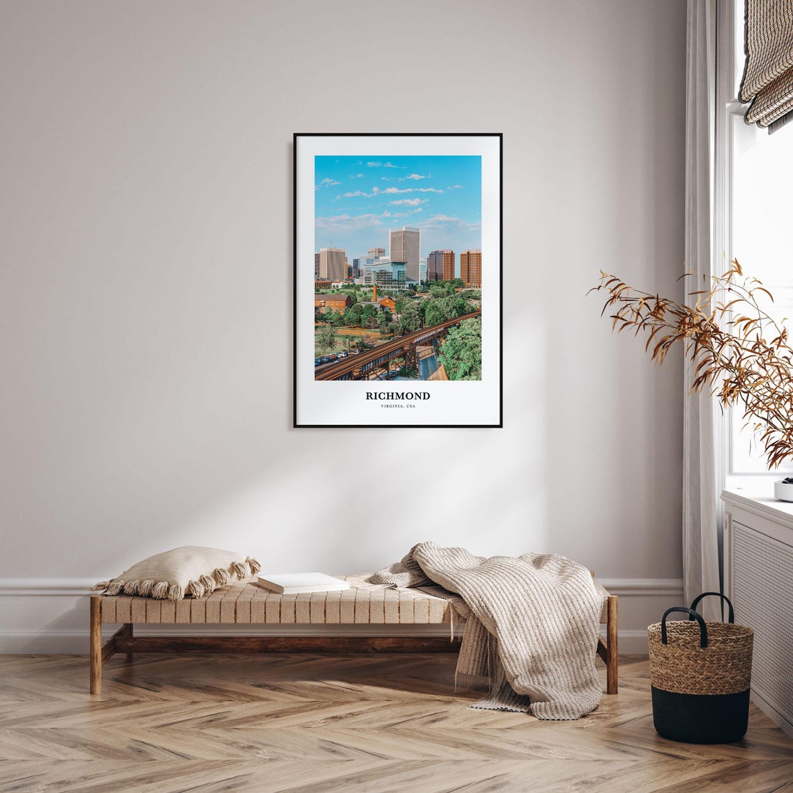 Richmond Print Richmond Photo Poster Richmond Travel Wall Art Richmond Map Print Richmond Photography Print Richmond Virginia Usa - Image 3