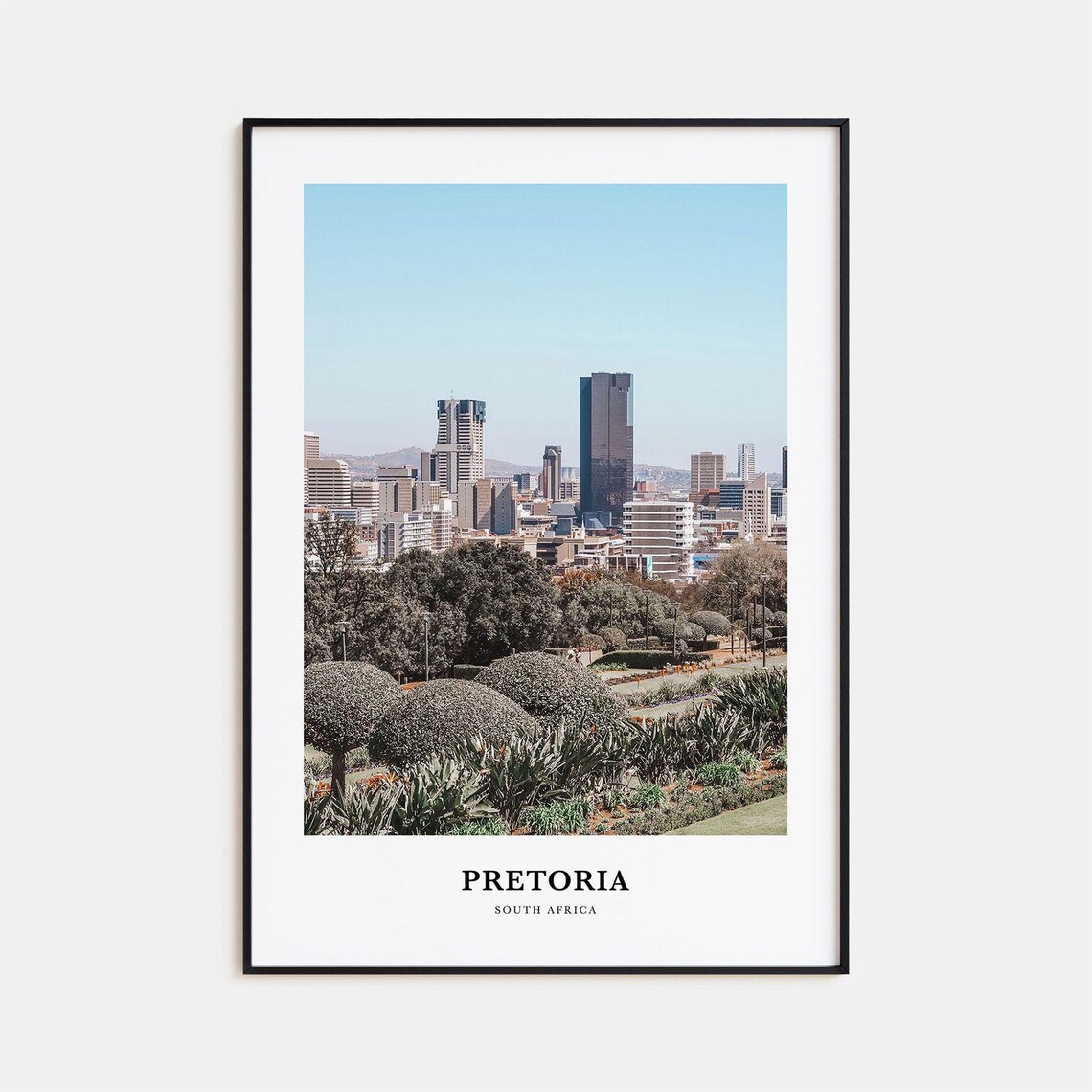 Pretoria South Africa Skyline Gardens City View Photo Poster