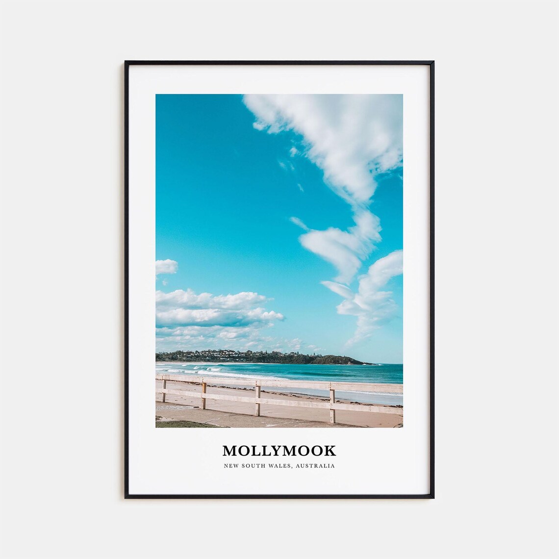 Mollymook Print Mollymook Photo Poster Mollymook Travel Wall Art Mollymook Map Print Mollymook Photography New South Wales Australia