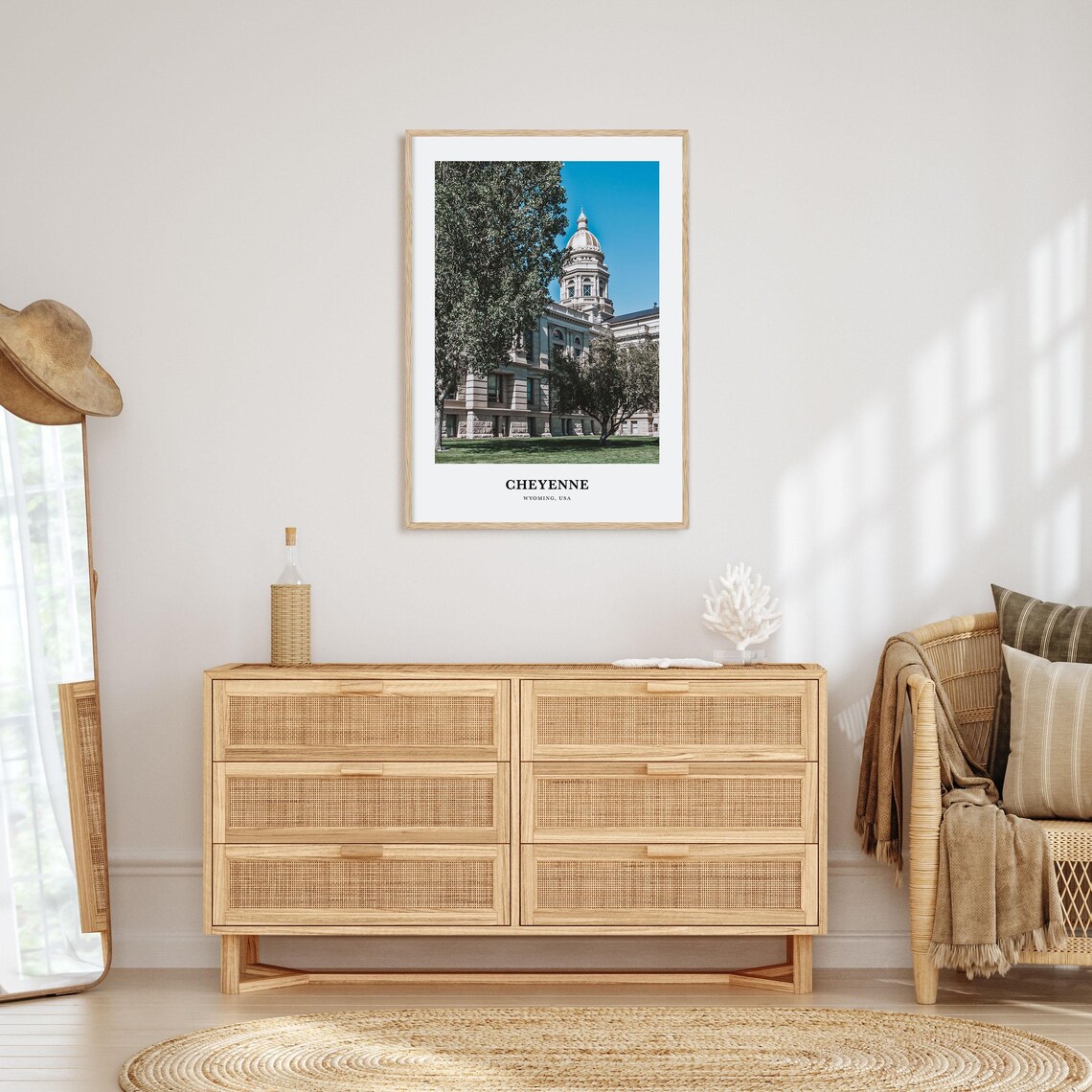 Cheyenne Wyoming USA Grand Domed Capitol Building Lawn Photo Poster - Image 2