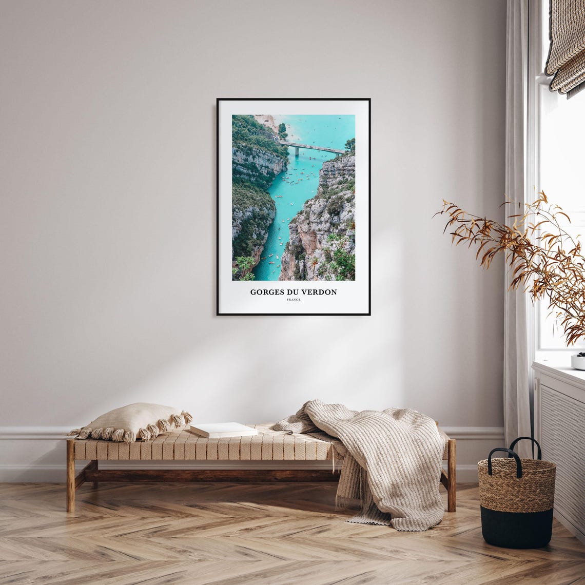 Gorges Du Verdon Print Gorges Du Verdon Photo Poster Gorges Du Verdon Travel Wall Art Gorges Map Print Gorges Photography Print France - Image 4