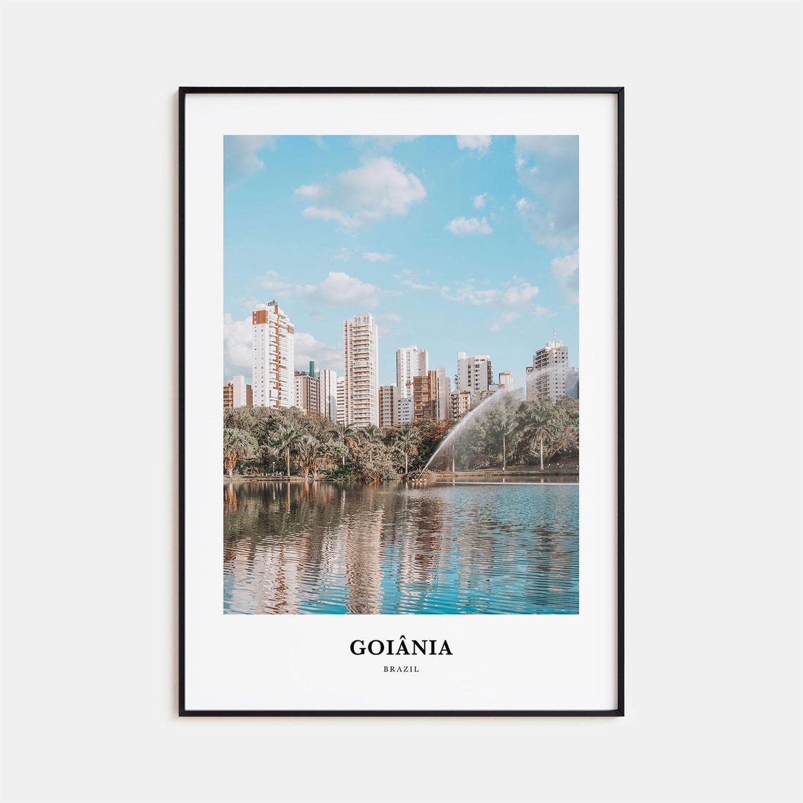 Goiania Print Goiania Photo Poster Goiania Travel Wall Art Goiania Map Print Goiania Photography Print Goiania Wall Dcor Brazil