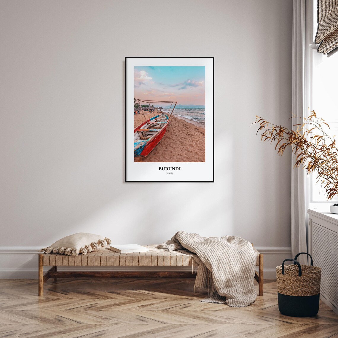Burundi Travel Poster, Africa Map Wall Art - Image 3