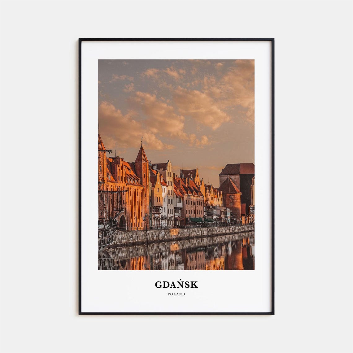 Gdansk Print Gdansk Photo Poster Gdansk Travel Wall Art Gdansk Map Print Gdansk Photography Print Gdansk Wall Dcor Poland