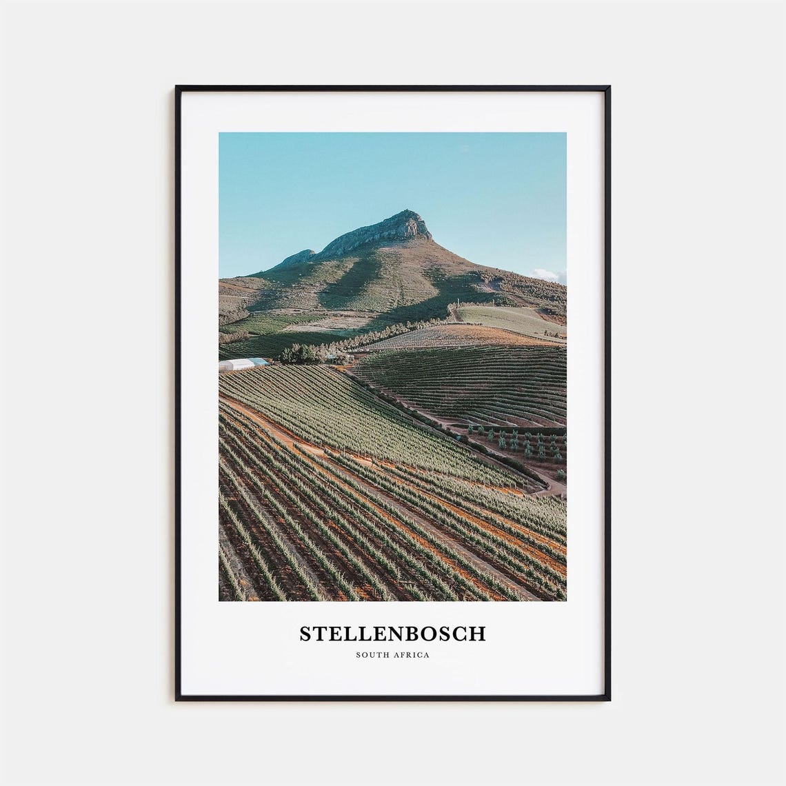 Stellenbosch Print Stellenbosch Photo Poster Stellenbosch Travel Wall Art Stellenbosch Map Print Stellenbosch Photography South Africa