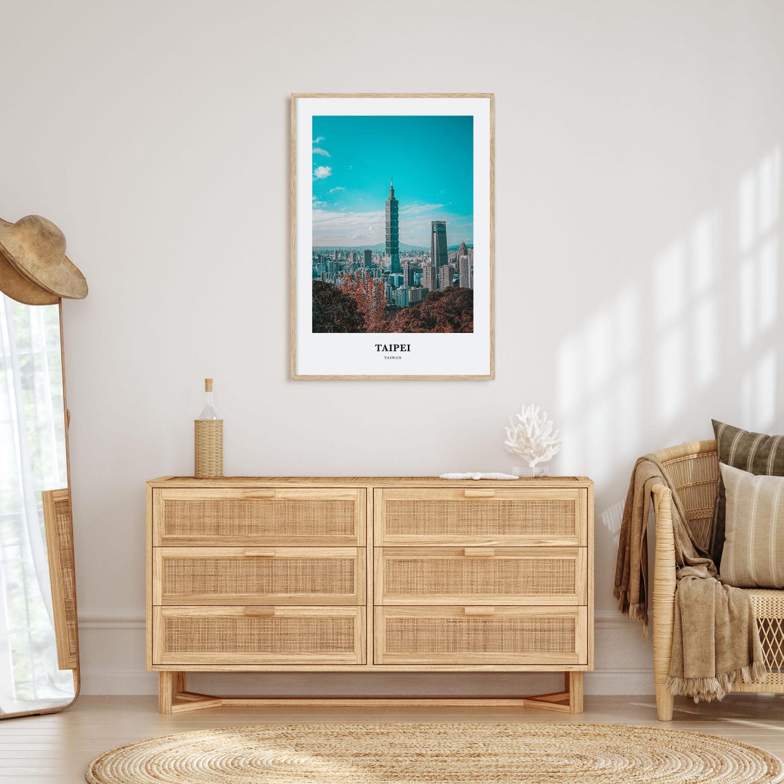 Taipei Print Taipei Photo Poster Taipei Travel Wall Art Taipei Map Print Taipei Photography Print Taipei Wall Dcor Taiwan - Image 2