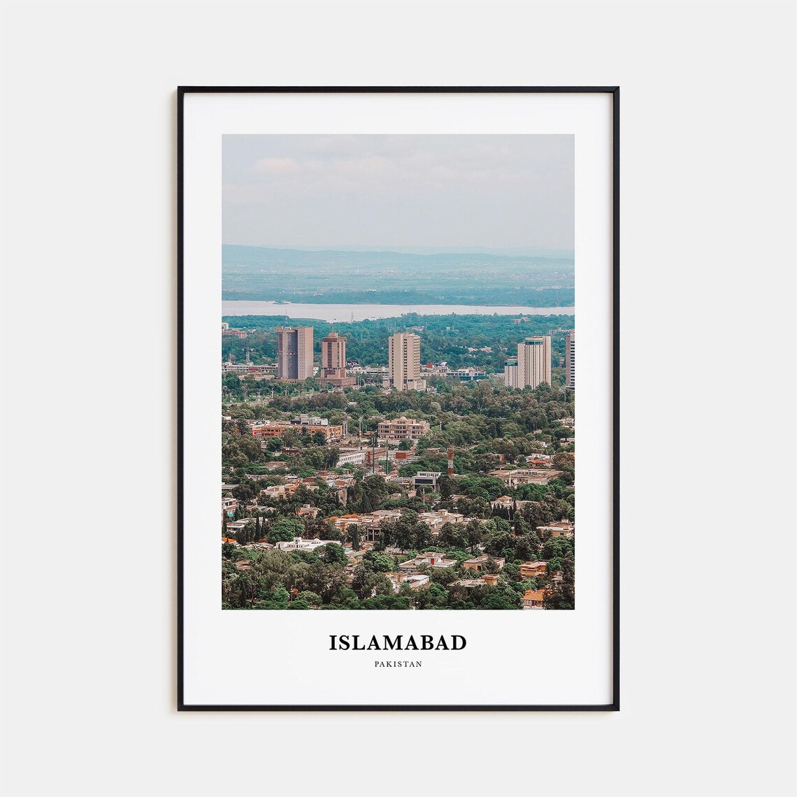 Islamabad Pakistan Modern Green Cityscape Photography Travel Poster