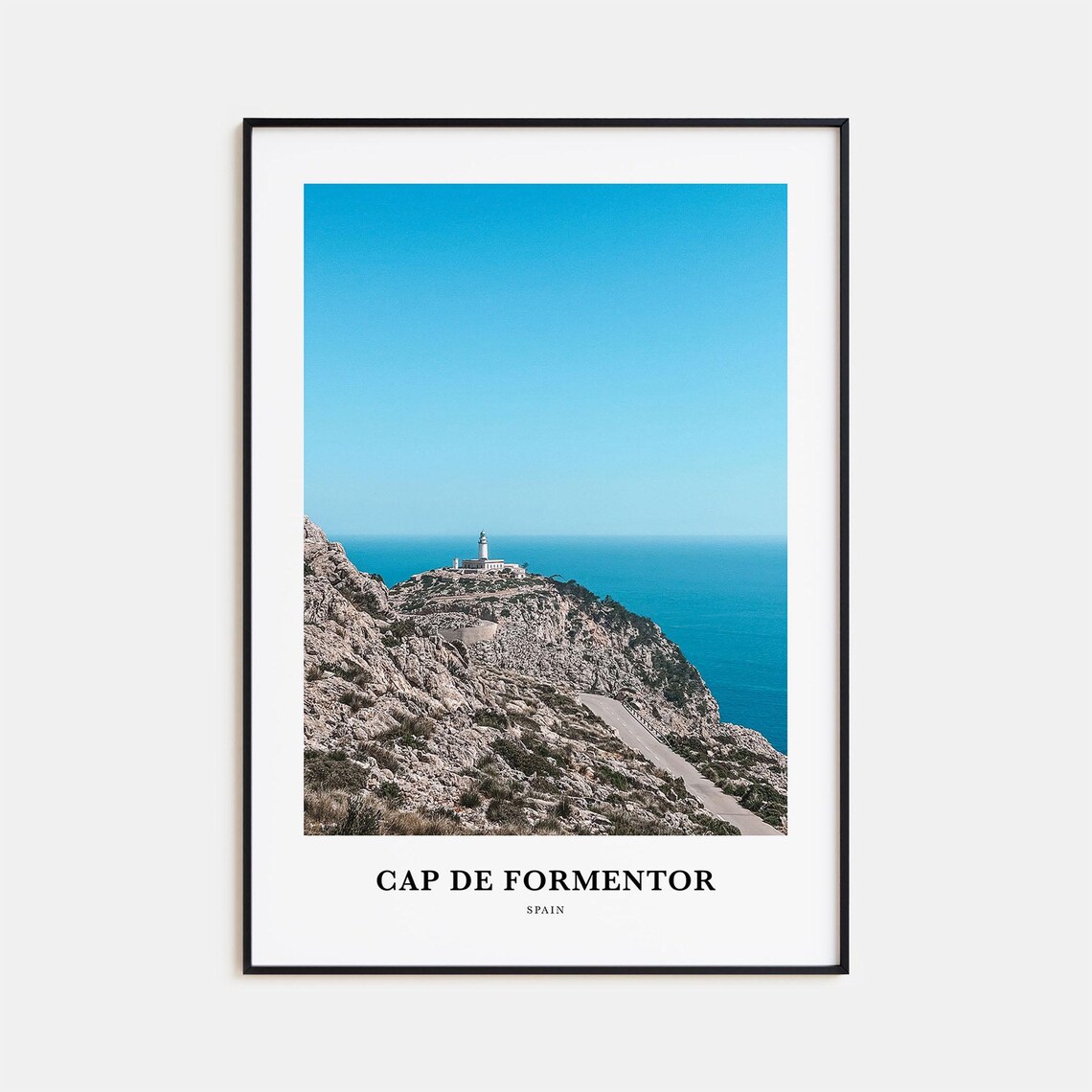 Cap De Formentor Travel Poster, Spain Landscape