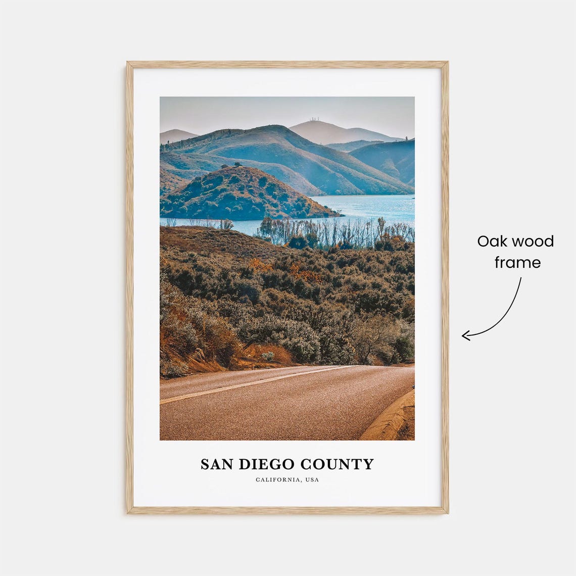 San Diego County Print San Diego County Photo Poster San Diego County Travel Wall Art San Diego County Map San Diego California Usa - Image 3