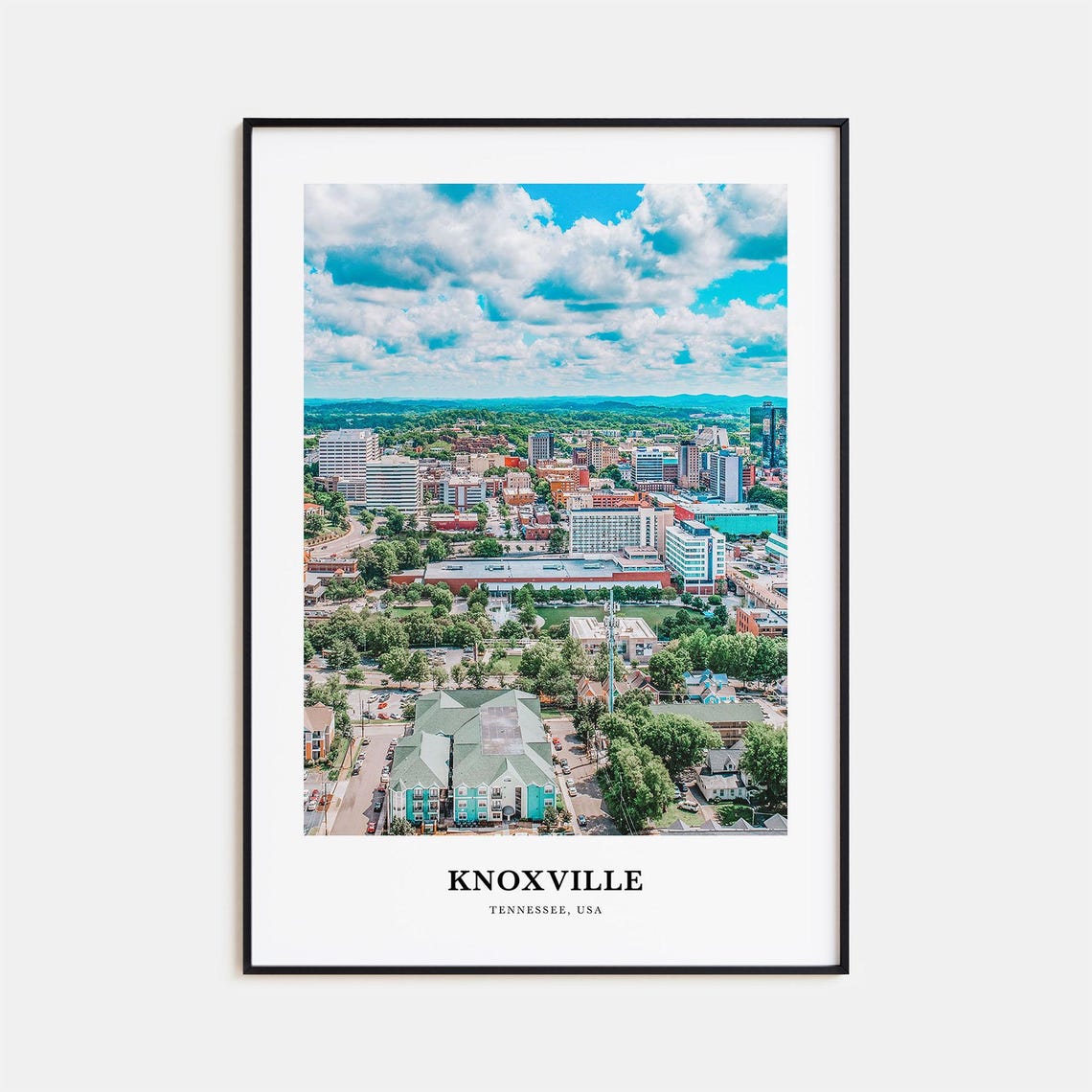 Knoxville Print Knoxville Photo Poster Knoxville Travel Wall Art Knoxville Map Print Knoxville Photography Print Tennessee Usa