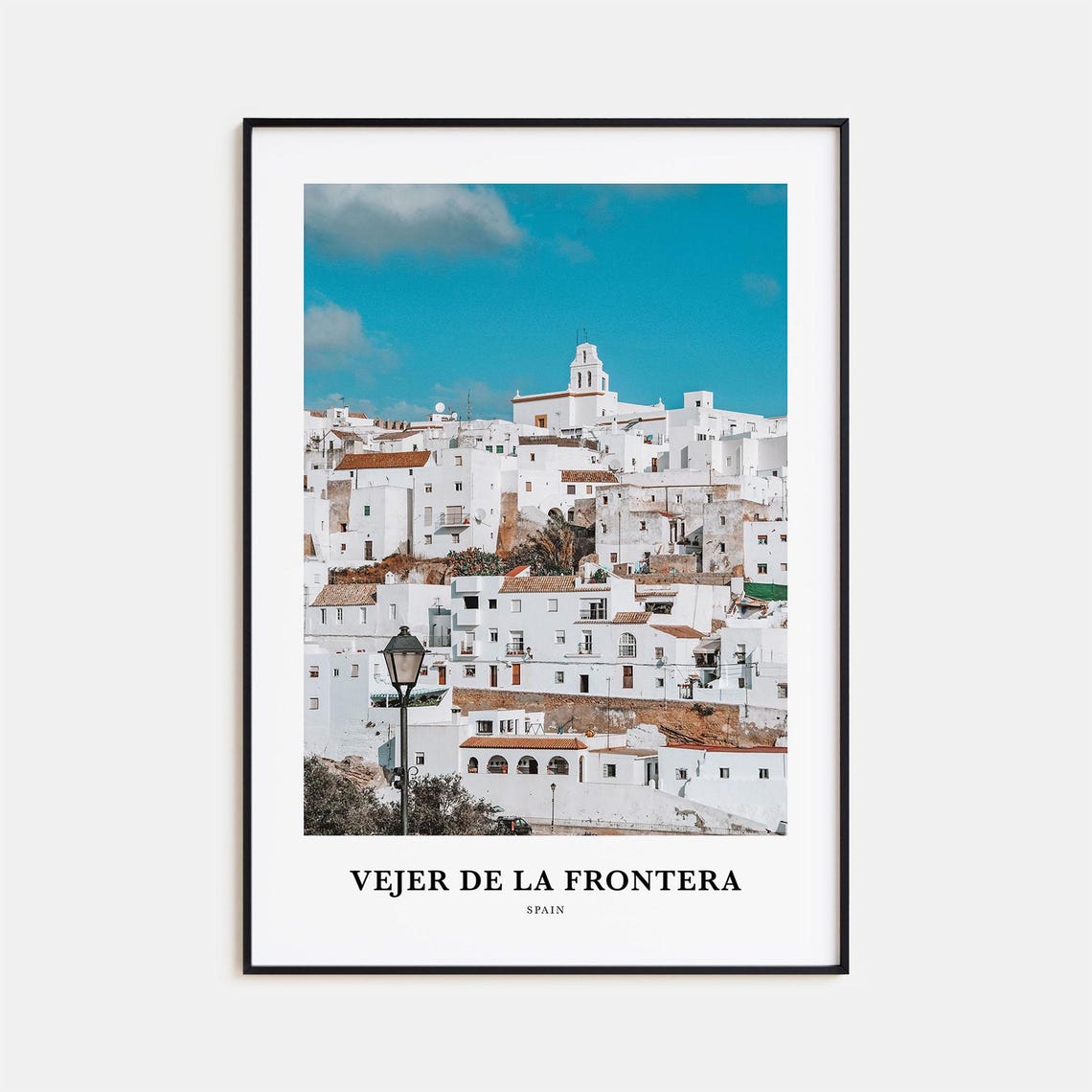 Vejer de la Frontera Whitewashed Hilltop Town Andalusia Spain Poster
