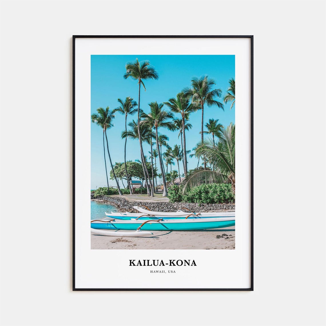 Kailua Kona Print No 2 Kailua Kona Photo Poster Kailua Kona Travel Wall Art Kailua Kona Map Print Kailua Kona Photography Hawaii Usa