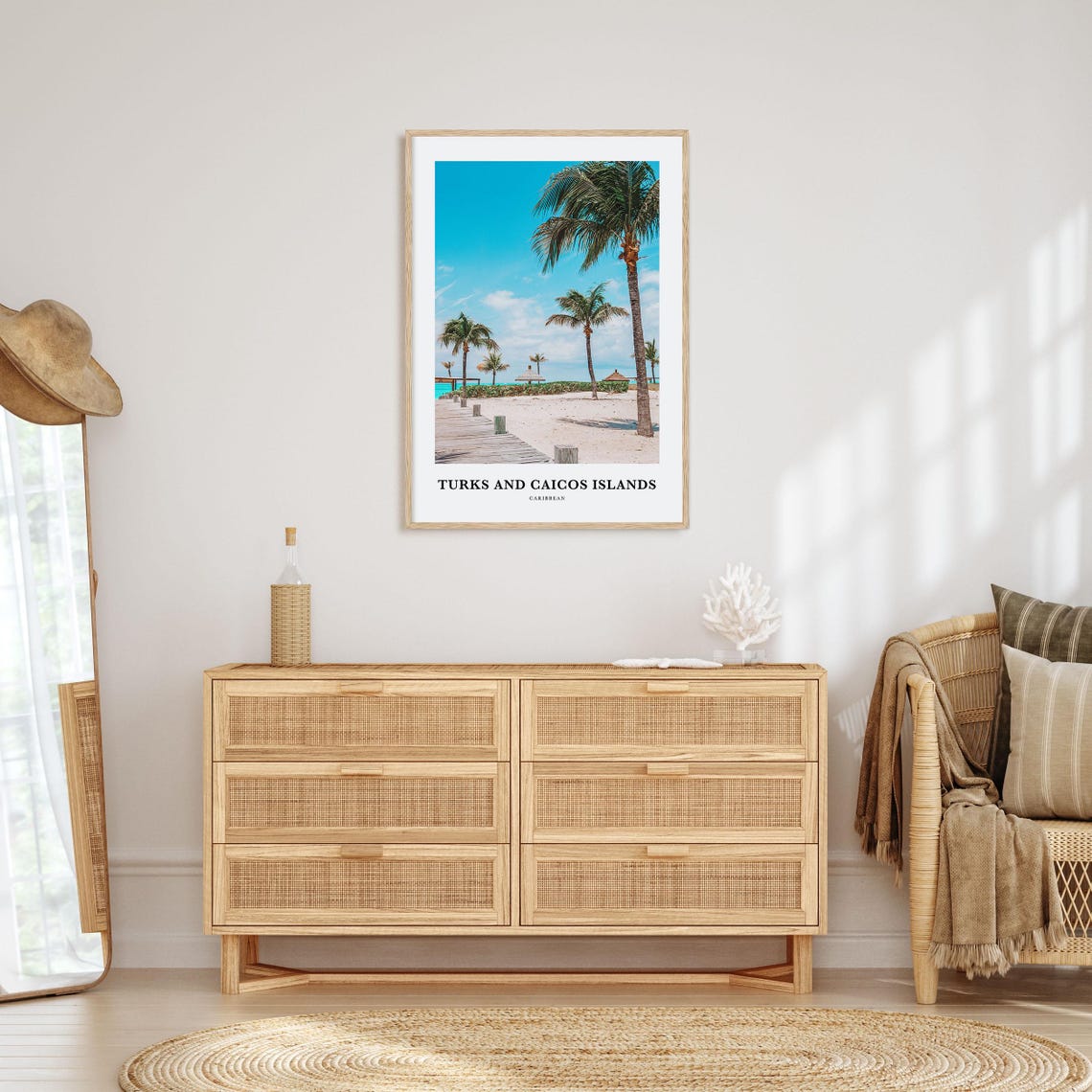 Turks and Caicos Islands Caribbean Beach Boardwalk Photo Print - Image 2