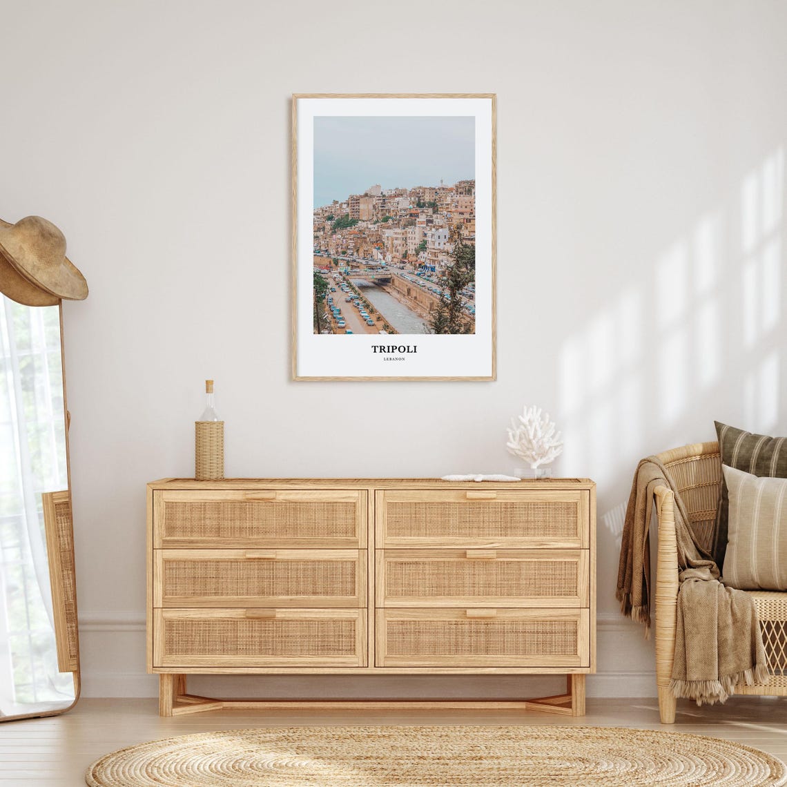 Tripoli Lebanon Hillside City River Street Scene Photo Print - Image 2