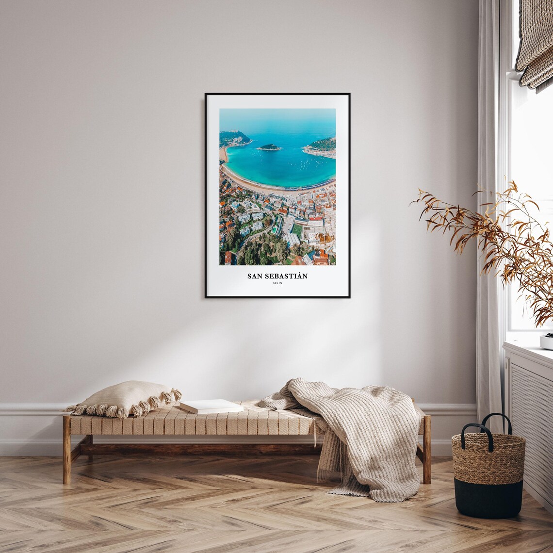San Sebastian Travel Poster, Spain Map Art Print - Image 3
