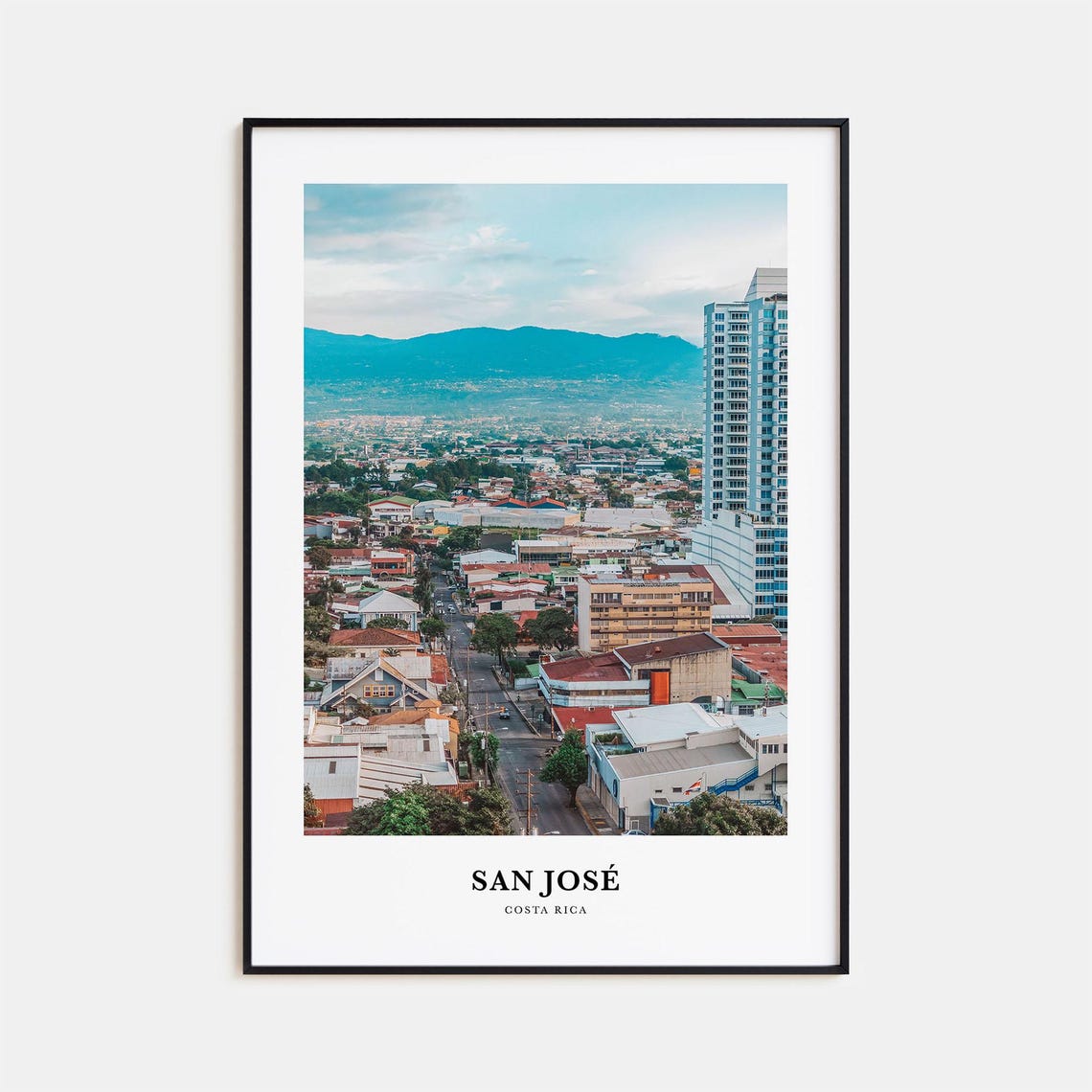 San Jose Print Costa Rica San Jose Photo Poster San Jose Travel Wall Art San Jose Map Print San Jose Photography San Jose Wall Dcor