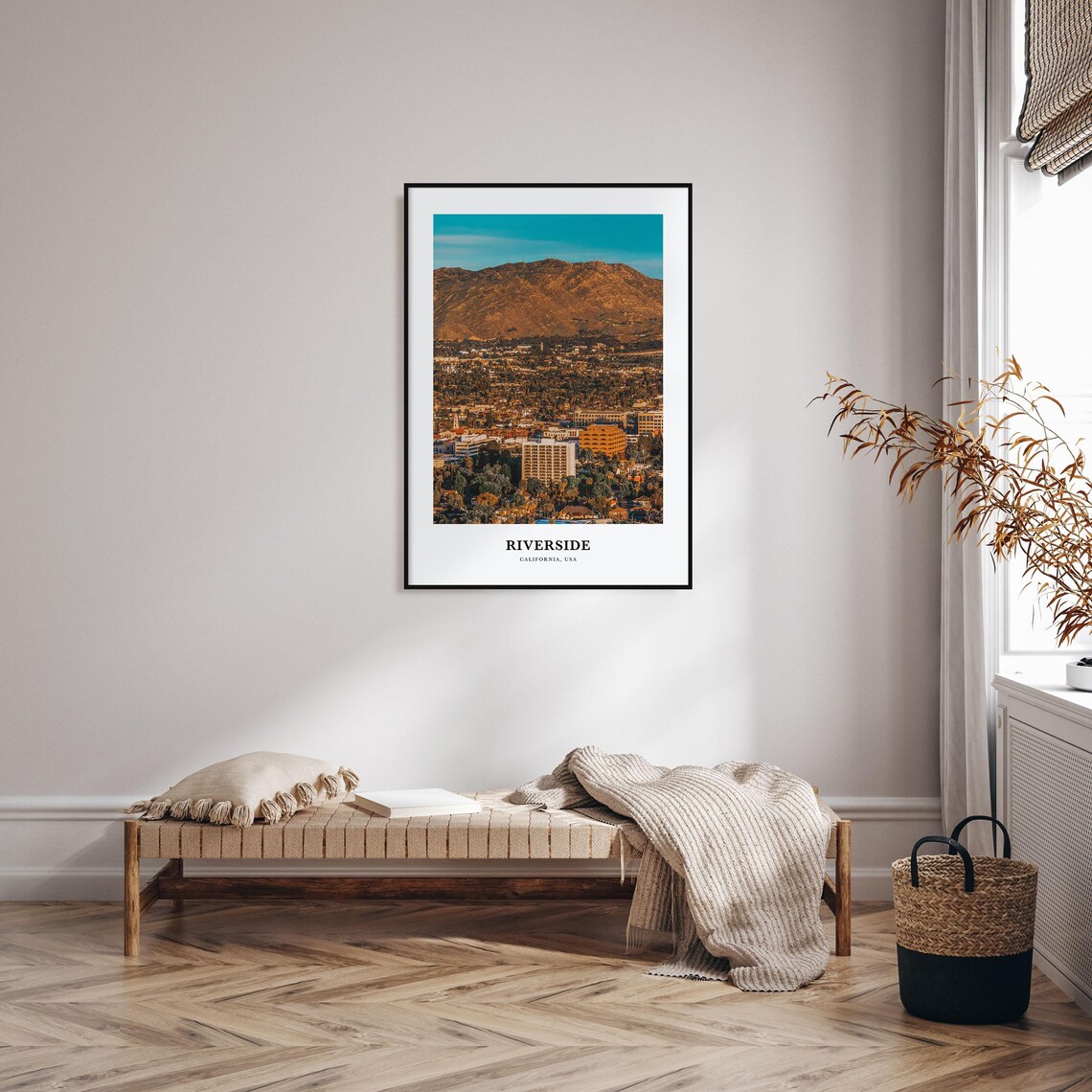 Riverside California City Hills Panoramic View Travel Photo Poster - Image 3