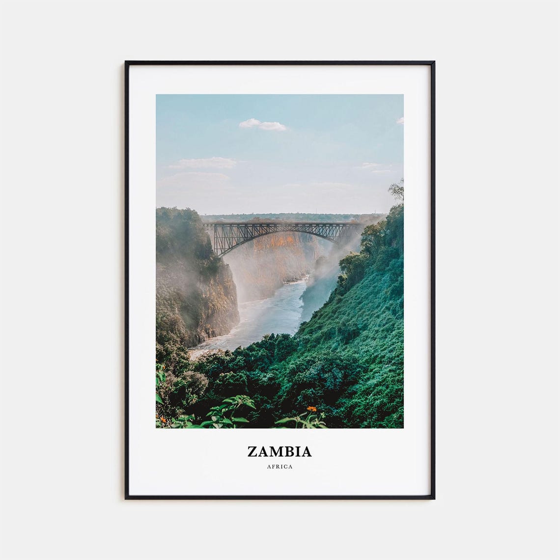 Zambia Print Zambia Photo Poster Zambia Travel Wall Art Zambia Map Print Zambia Photography Print Zambia Wall Dcor Africa