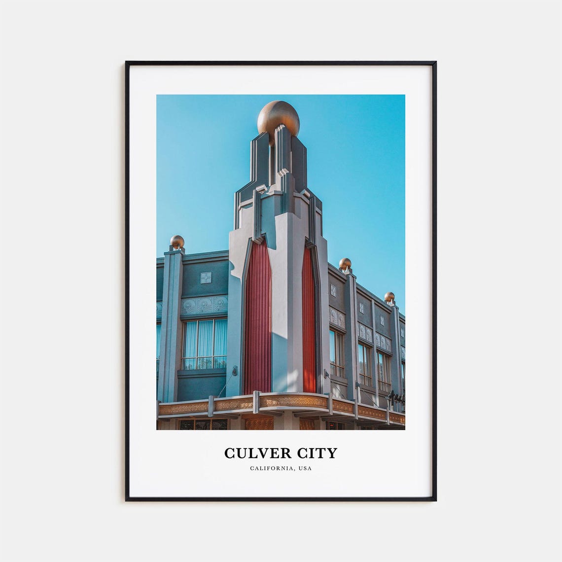 Culver City Print Culver City Photo Poster Culver City Travel Wall Art Culver City Map Print Culver City Photography California Usa