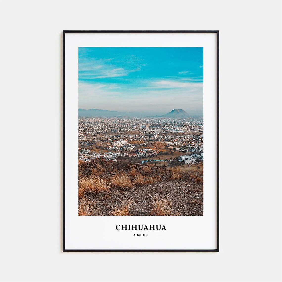 Chihuahua Mexico Travel Poster, Chihuahua Map Art