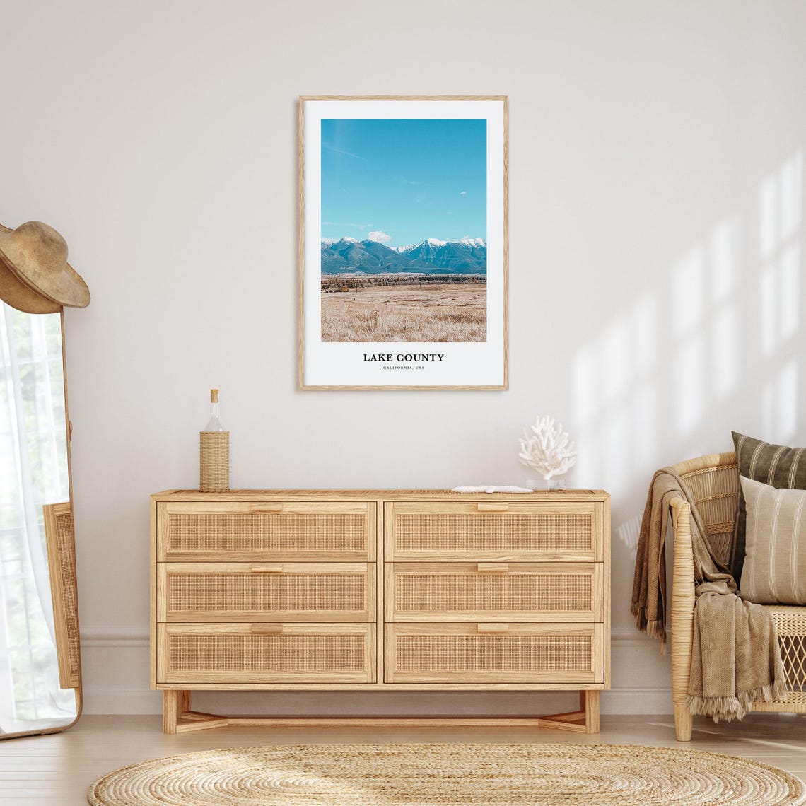 Lake County Print Lake County Photo Poster Lake County Travel Wall Art Lake County Map Print Lake County Photography California Usa - Image 2