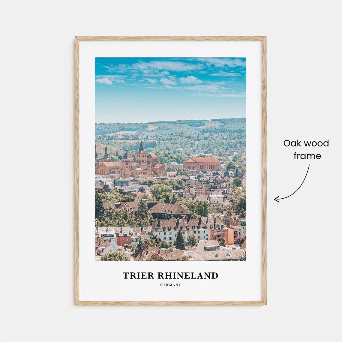 Trier Rhineland Travel Poster, Germany Map Art - Image 3