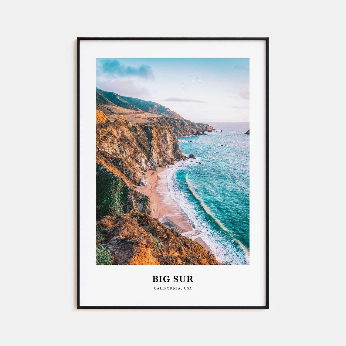 Big Sur Travel Poster, California Wall Art
