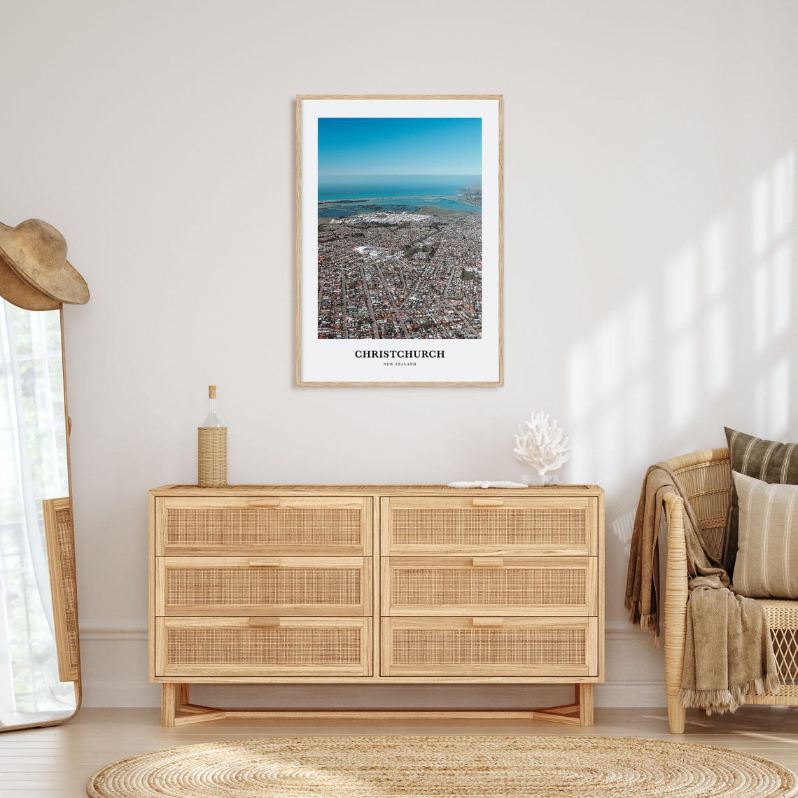 Christchurch Print Christchurch Photo Poster Christchurch Travel Wall Art Christchurch Map Print Christchurch Photography New Zealand - Image 2