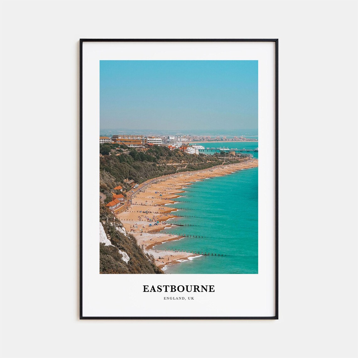 Eastbourne England UK Beach Pier Seaside Resort Summer Photo Poster