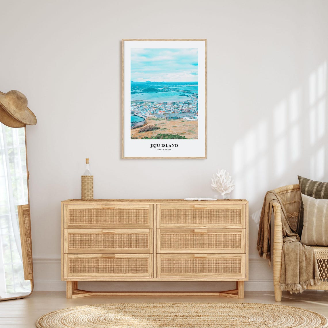 Jeju Island Print Jeju Island Photo Poster Jeju Island Travel Wall Art Jeju Island Map Print Jeju Island Photography Print South Korea - Image 2