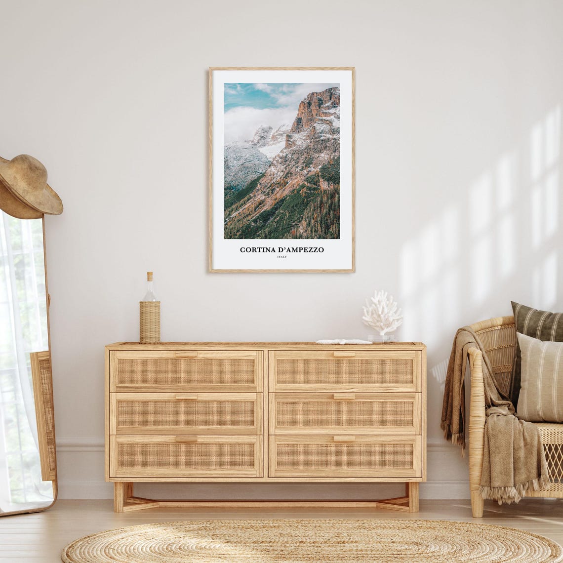 Cortina Dampezzo Print Cortina Dampezzo Photo Poster Cortina Dampezzo Travel Wall Art Cortina Map Print Cortina Photography Italy - Image 2