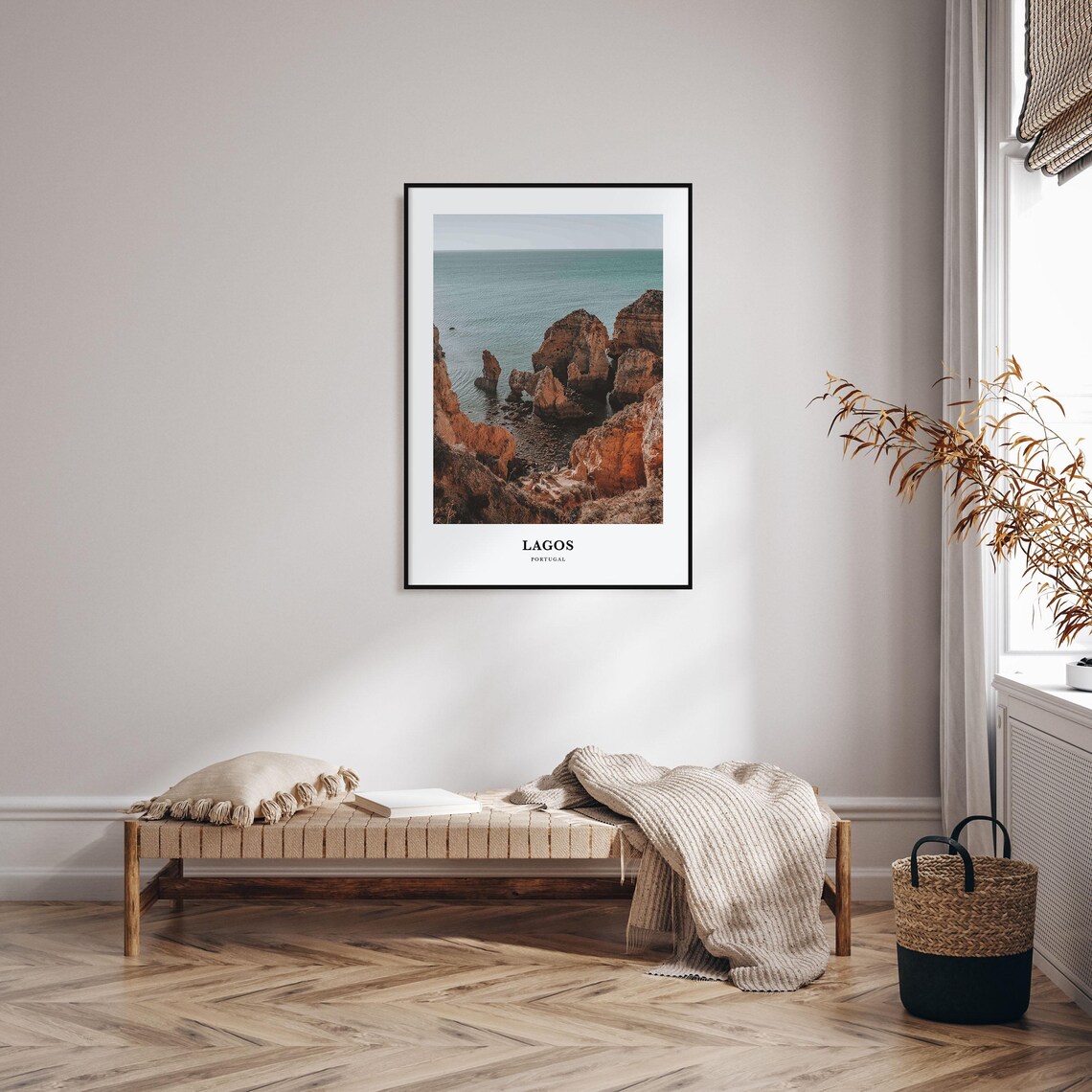 Lagos Portugal Golden Cliffs Dramatic Coastline Seascape Travel Poster - Image 3