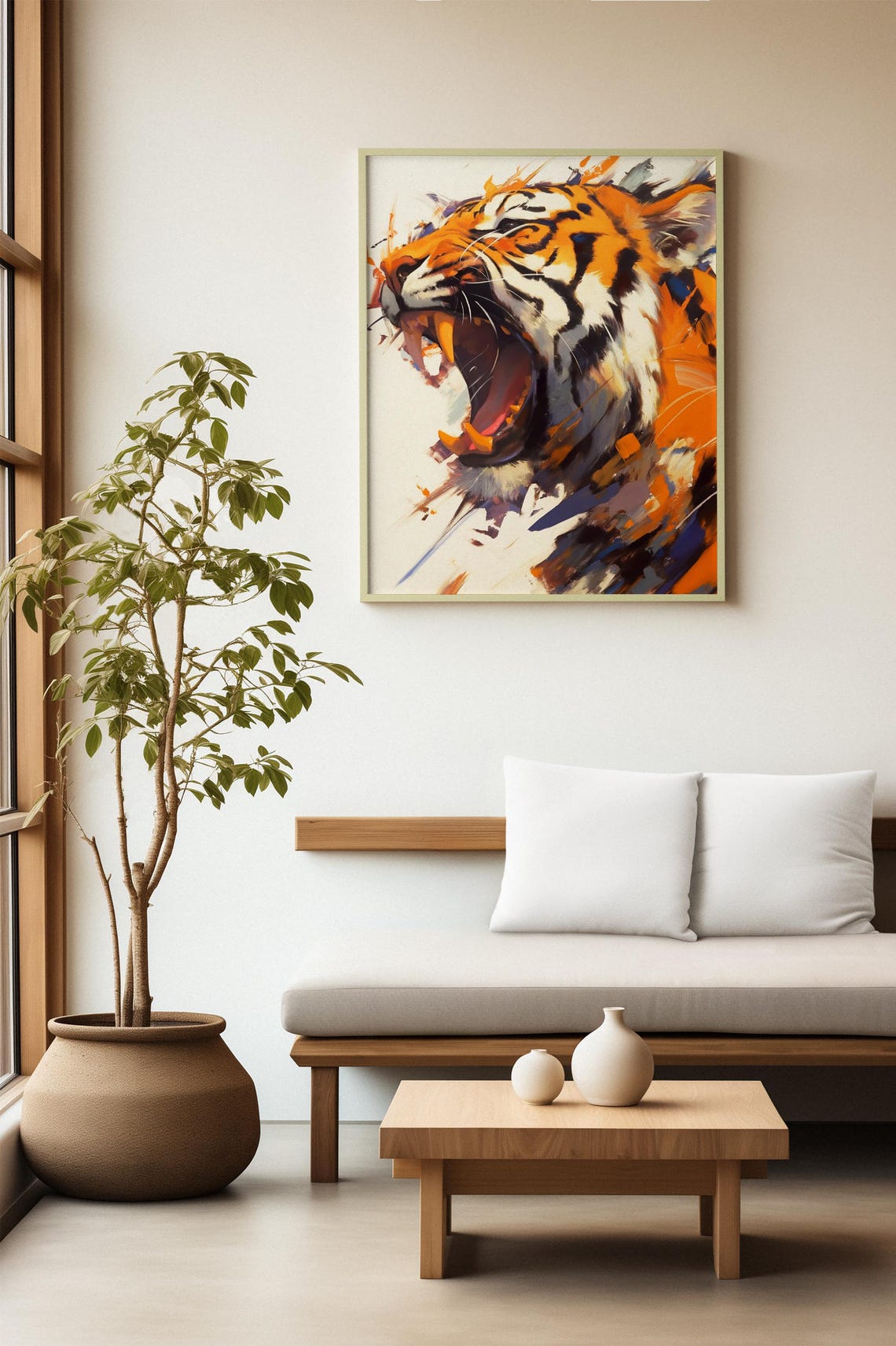 Bengal Tiger Wildcat Panther Gift For Her Bold Apex Cat Decor Wildlife Cat - Image 2