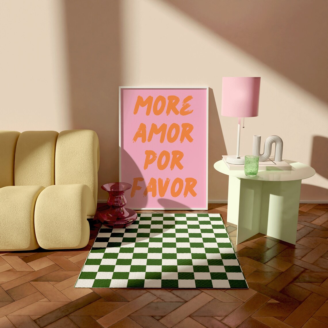 More Amor Por Favor Modern Maximalist Art Print - Image 4