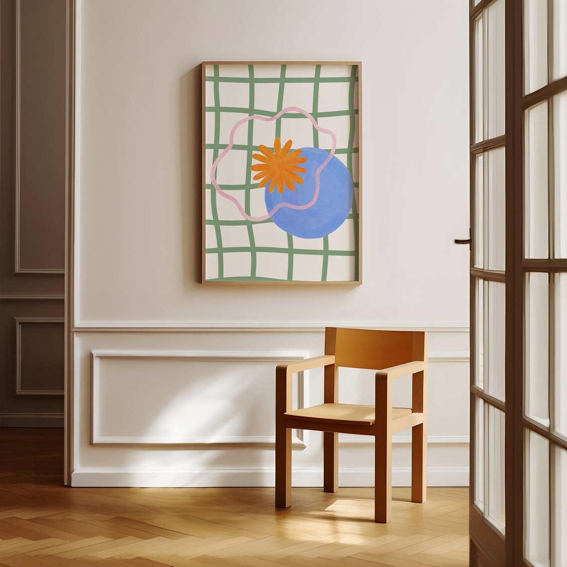 Geometric Shapes Colorful Art Print, Danish Pastel Decor - Image 5