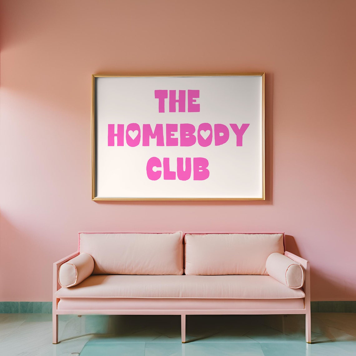 The Homebody Club Art Print Homebody Wall Art Self Care Poster Trendy Art Prints Wall Art College Girl Decor The Couch Club - Image 2