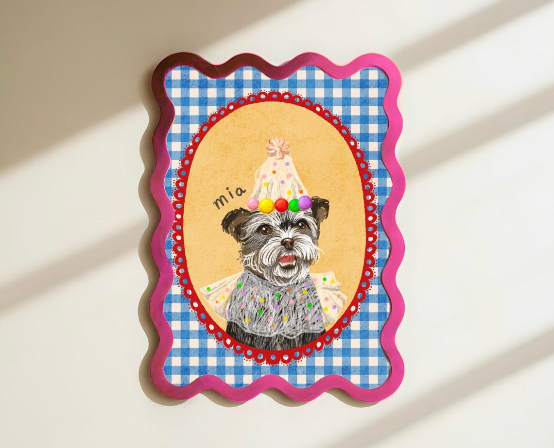 Custom Rabbit Portrait, Cute Personalised Art Print - Image 4