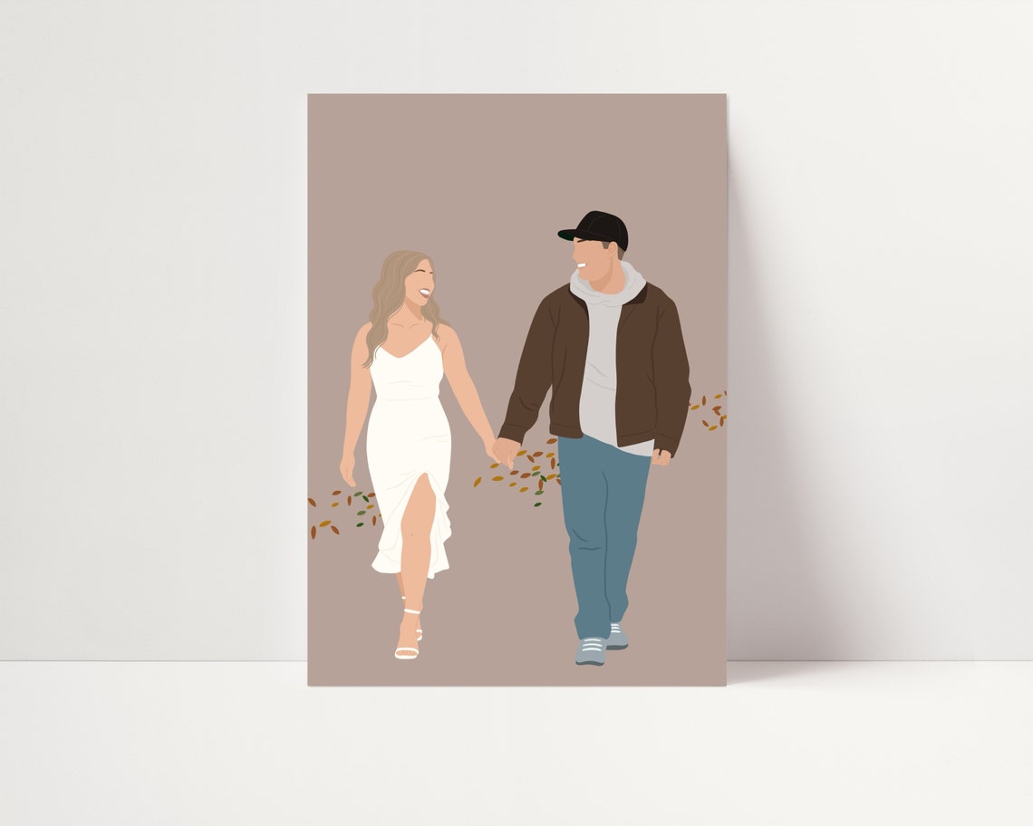 Custom Drawing Personalised Gifts House Warming Gift Family Portrait Personalised Portrait Fathers Day - Image 2