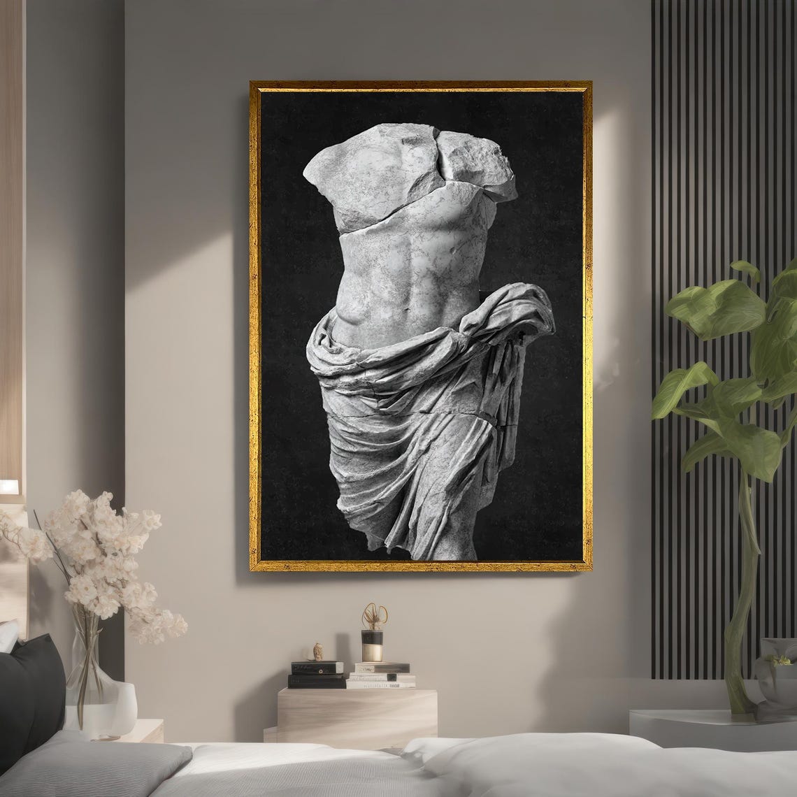 Ancient Greek Male Torso Statue Marble Sculpture Classic Art Poster - Image 4