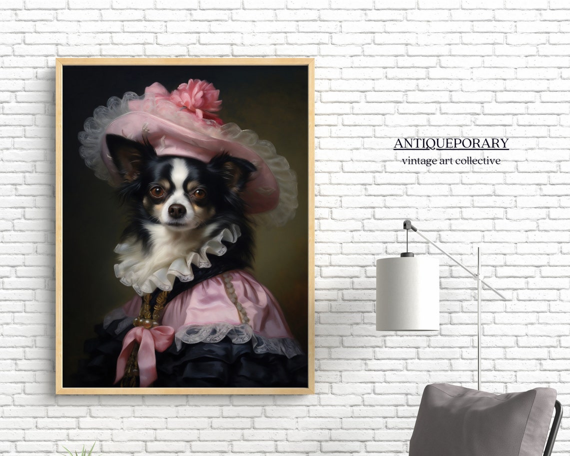 Victorian Animal Portrait Dressed Animal Print Lady Dog Poster Royal Animal Painting Renaissance Animal Portraits Vintage Inspired Art - Image 6