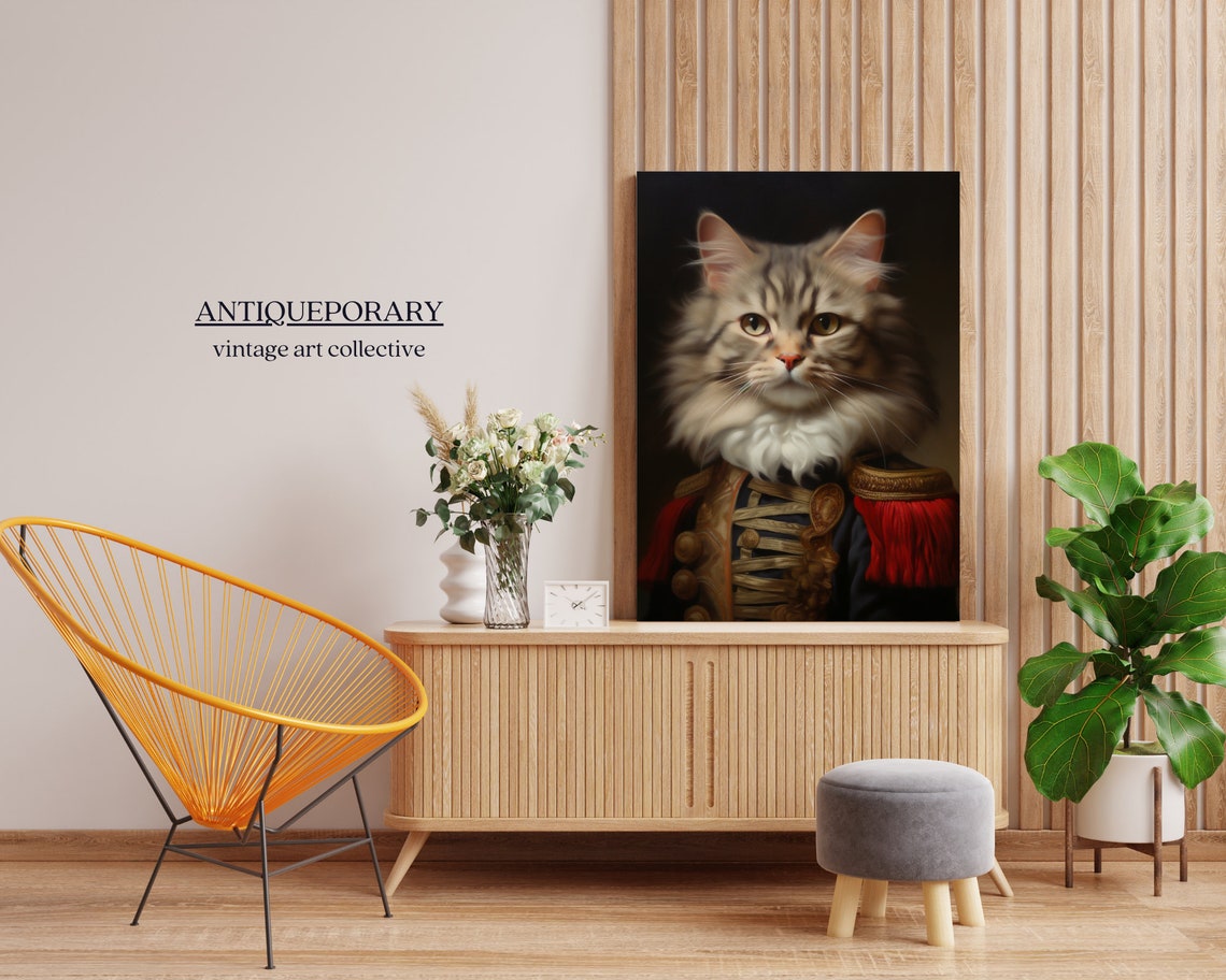 Victorian Animal Portrait Royal Cat Poster Royal Animal Painting Renaissance Animal Portraits Vintage Inspired Art Pet Lovers Gift - Image 7