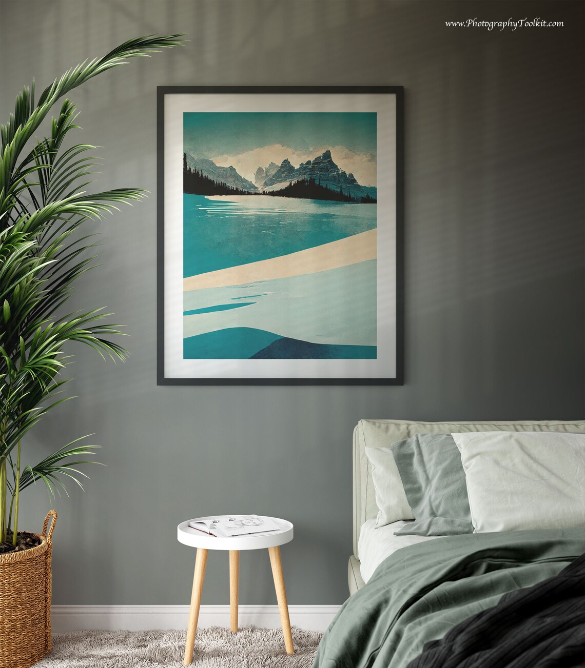 Moraine Lake Watercolor Print, Banff National Park - Image 3